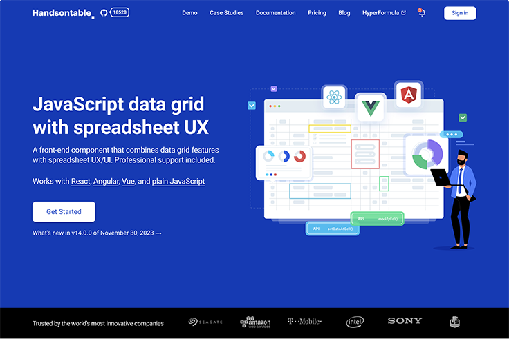 Screen: Handsontable